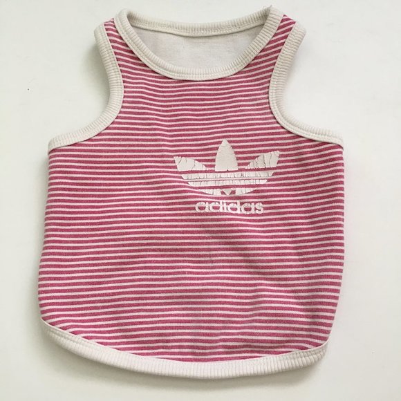 Unbranded Other - Dog Clothes Vintage Style Red/White Striped Tank Size Medium